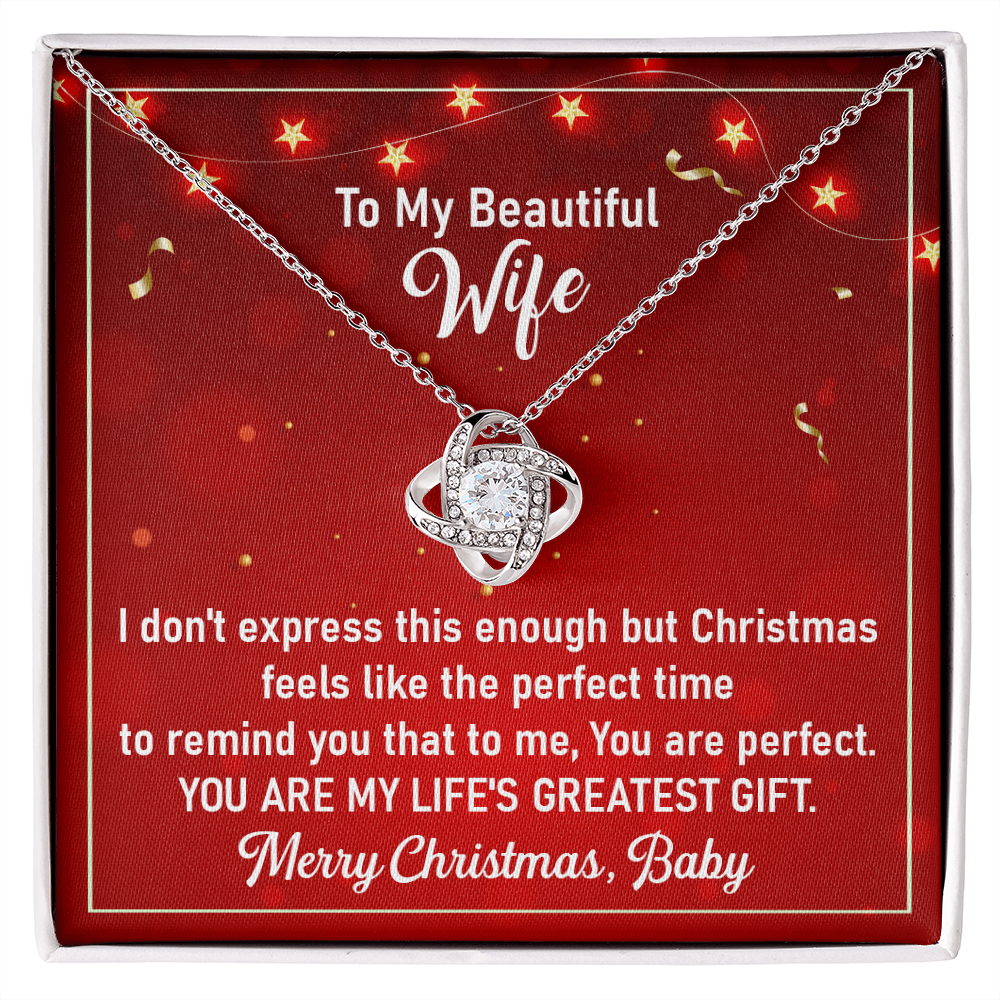 Christmas Gift Necklace for Wife from Husband With Message Card