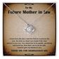 Future Mother-in-Law Necklace Gift from Bride with Vintage Message Card