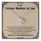Future Mother-in-Law Necklace Gift from Bride with Heartfelt Message Card