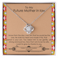 Future Mother-in-Law Necklace Gift from Bride with Message Card for Wedding