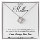 Mother Necklace Gift from Son with Heartfelt Message Card – Sweetest Gift for Mom