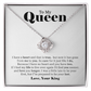 To My Queen Necklace Gift From Your King