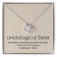 Unbiological Sister Necklace Gift – Not Sisters by Blood but by Heart Jewelry