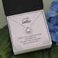 Sister Necklace Gift with Heartfelt Message Card for Long Distance Love