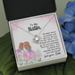 Sister Necklace Gift with Heartfelt Message Card