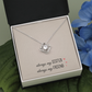 Sister Necklace Gift with Heartfelt Message Card