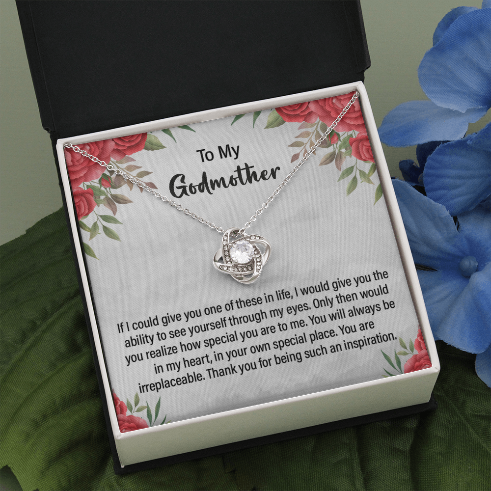 Godmother Necklace Gift with Heartfelt Message Card