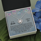 Best Friend Necklace Gift from Bestie with Heartfelt Message Card