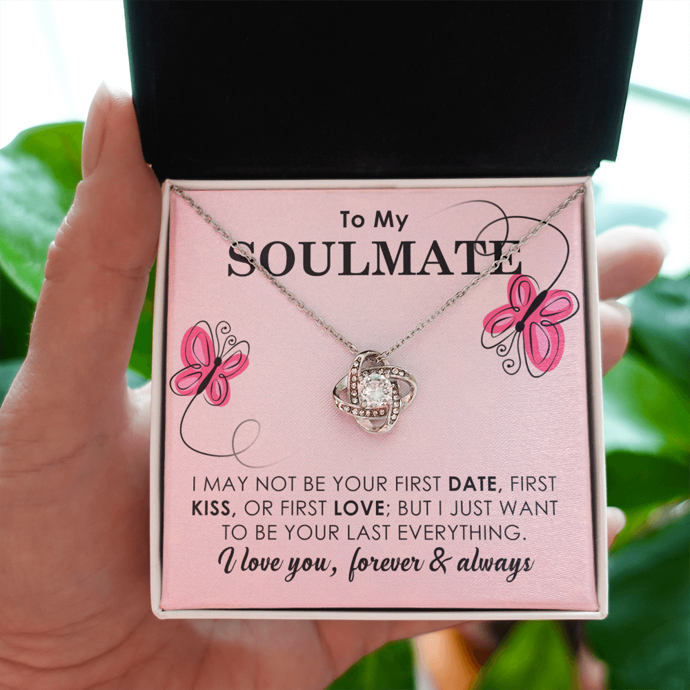 To My Soulmate Necklace Gift with Butterfly Theme