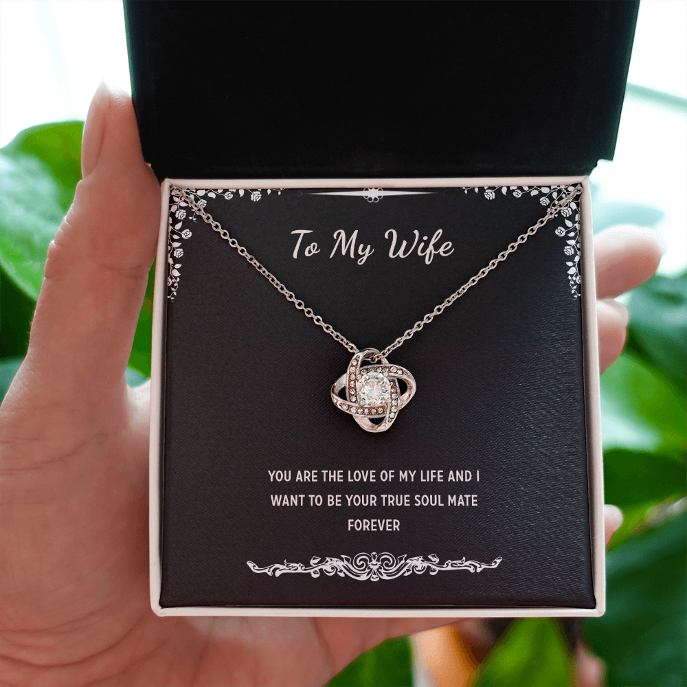 To My Wife Necklace From Husband With message Card
