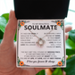 Soulmate Necklace Gift for Women, With Romantic Message Card