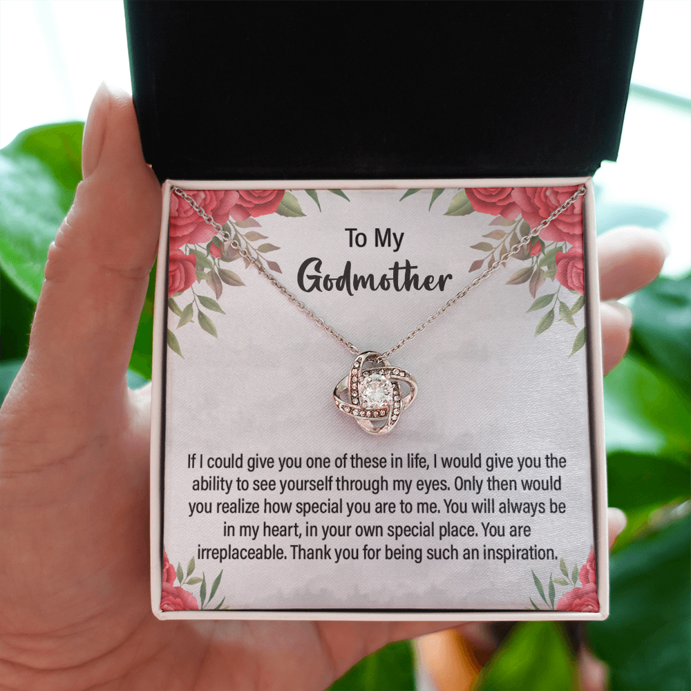 Godmother Necklace Gift with Heartfelt Message Card