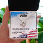 To My Air Force Wife Necklace – Patriotic Gift