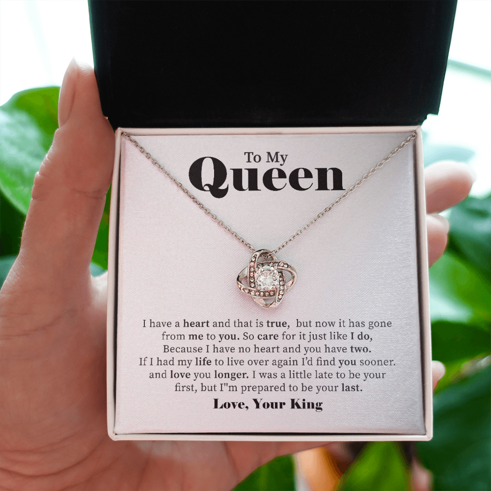 To My Queen Necklace Gift From Your King