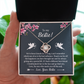 Best Friend Necklace Gift for Bestie with Funny Message Card