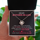 Mother-in-Law Necklace Gift from Daughter-in-Law with Heartfelt Message
