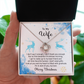 Christmas Necklace Gift for Wife from Husband With Message Card