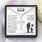 Necklace Gift for Dad From Son With Message of Gratitude