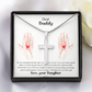 Daddy Cross Necklace Gift from Daughter – Religious Pendant with Heartfelt Message Card