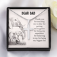 Dad Cross Necklace Gift from Daughter or Son – Thank You Message Card