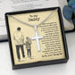 Daddy Cross Necklace Gift From Childs With Heartfelt Message