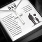 Necklace Gift for Dad From Son With Message of Gratitude