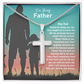 Father Cross Necklace Gift from Daughter – Religious Pendant with Sentimental Message Card
