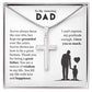 Necklace Gift for Dad From Son With Message of Gratitude