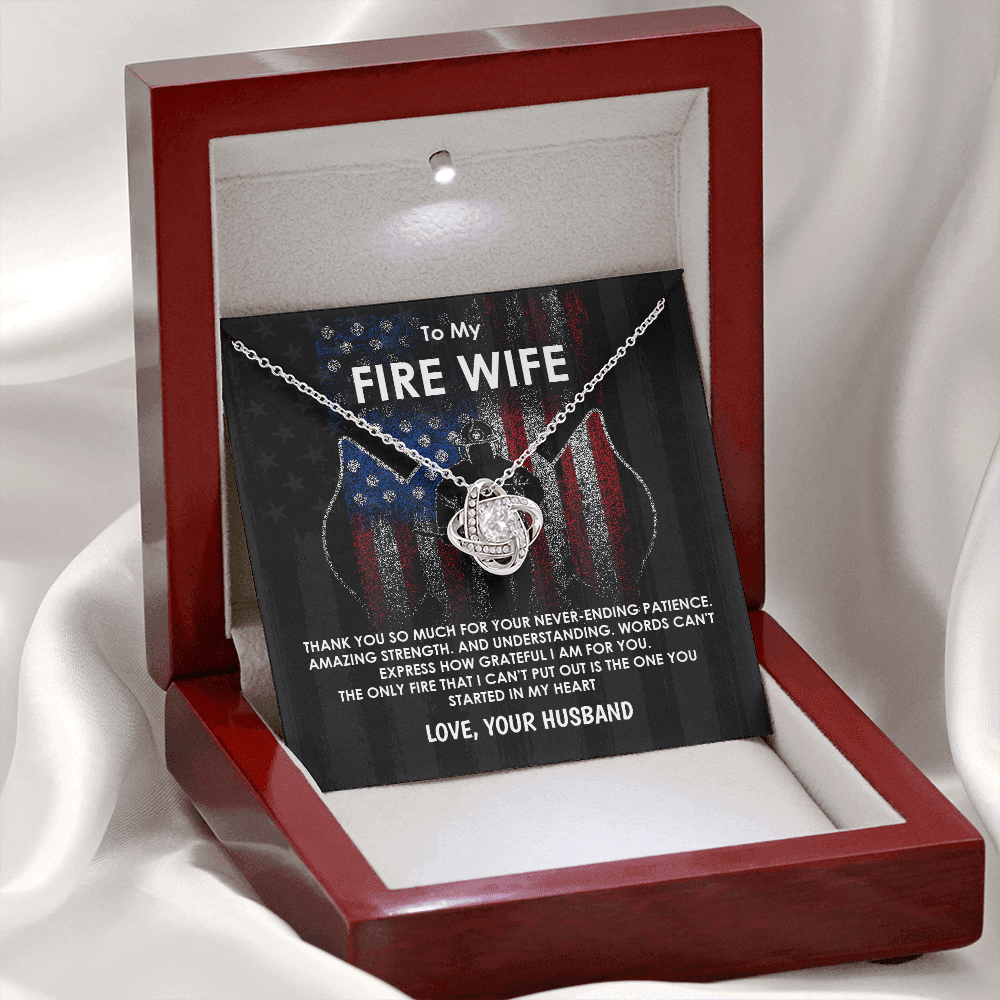 To My Fire Wife Necklace Gift from Husband