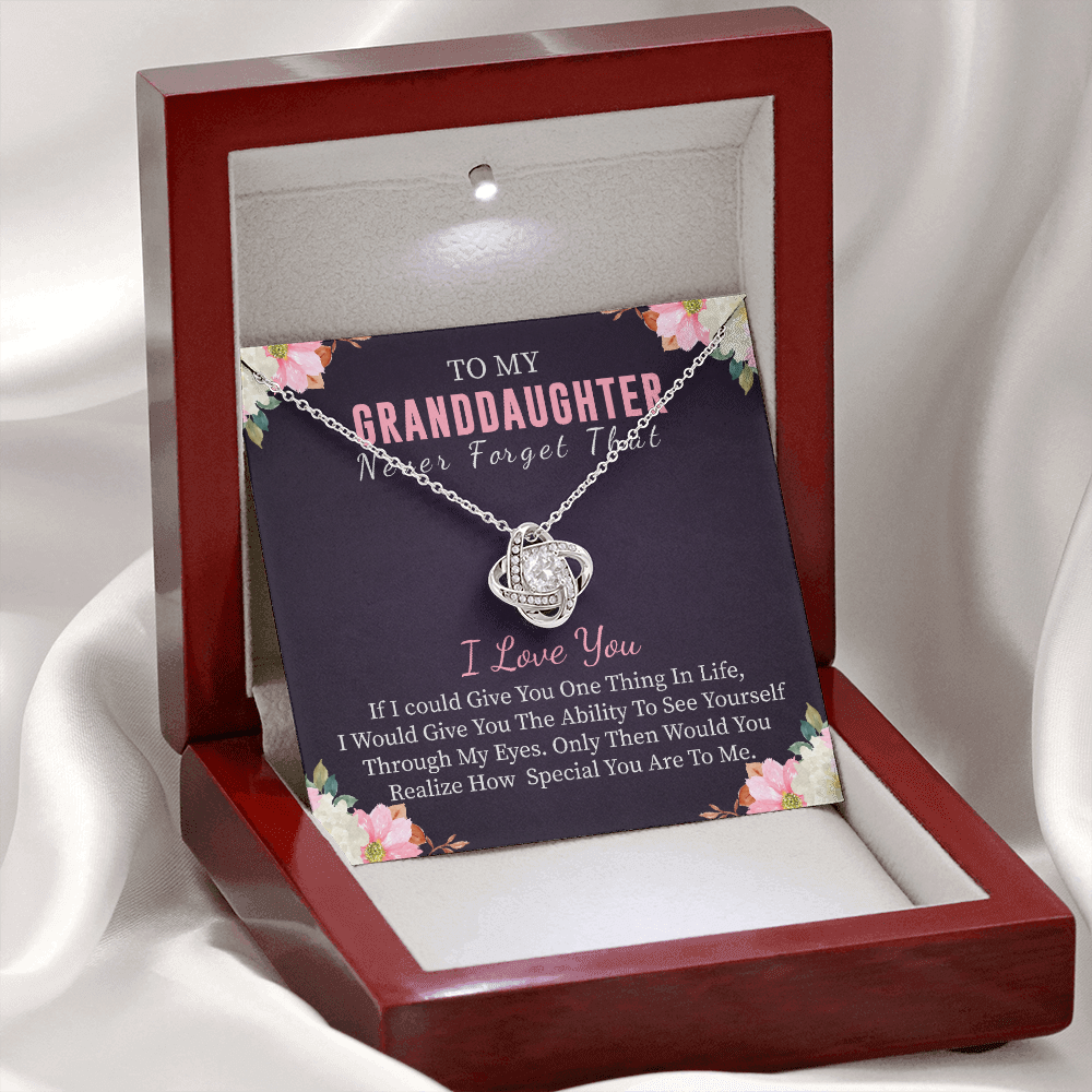 To My Granddaughter Necklace Gift From Grandma