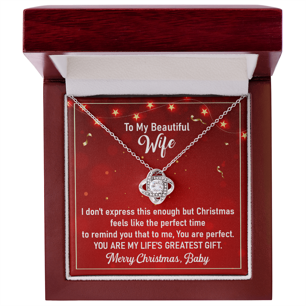 Christmas Gift Necklace for Wife from Husband With Message Card