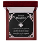 Bonus Daughter Necklace Gift from Stepmom or Stepfather – Love Knot Pendant with Meaningful Message Card