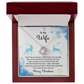 Christmas Necklace Gift for Wife from Husband With Message Card
