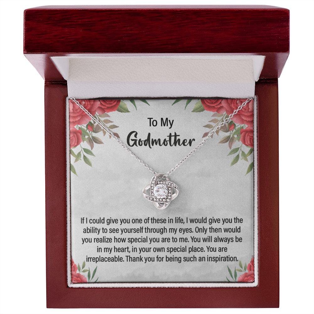Godmother Necklace Gift with Heartfelt Message Card
