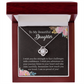 To My Beautiful Daughter Necklace Gift – Strength, Confidence, Adventure Jewelry