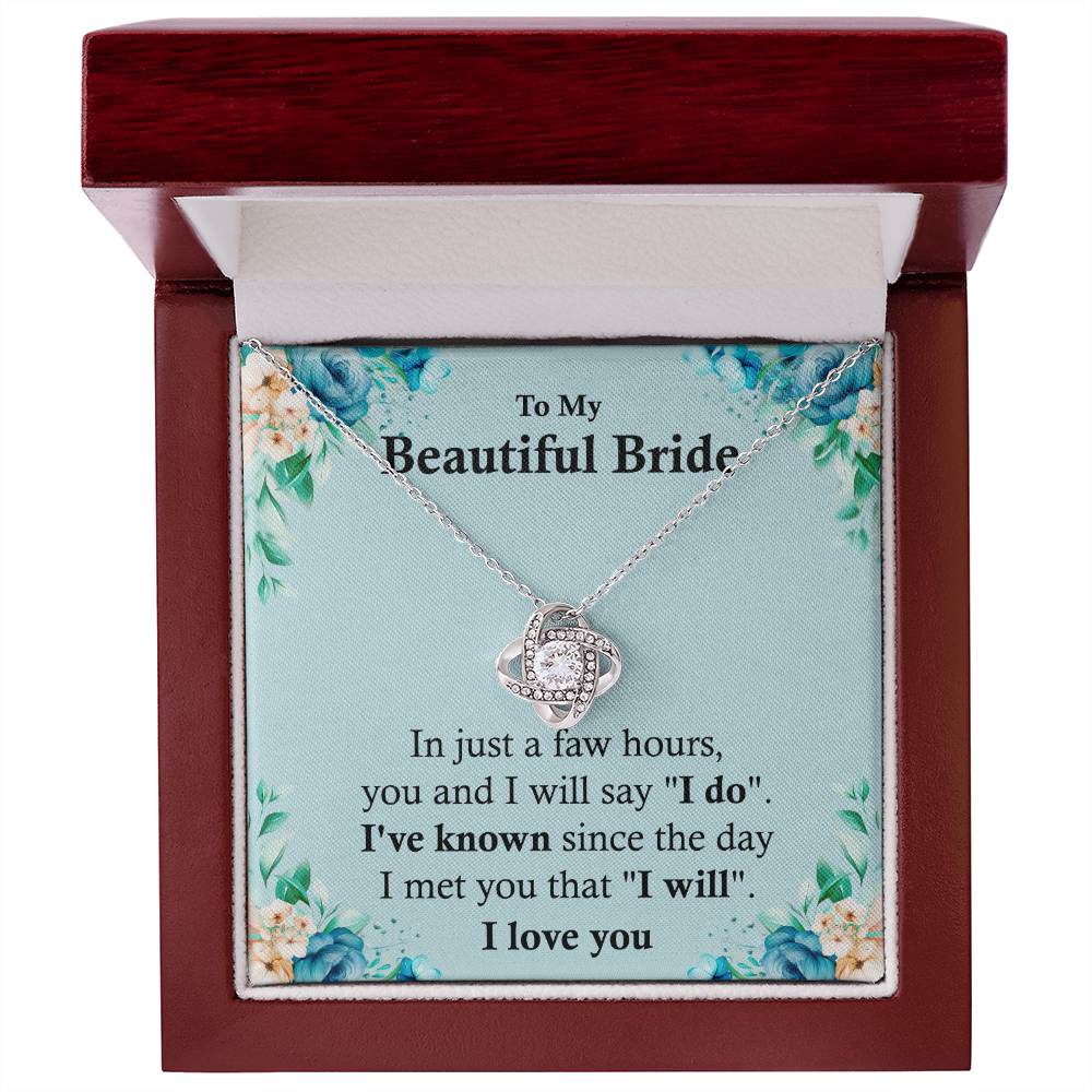 Beautiful Bride Gift Necklace From Groom on Wedding Day
