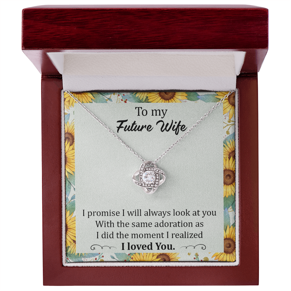 Future Wife Necklace Gift from Fiancé with Romantic Message Card