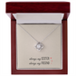 Sister Necklace Gift with Heartfelt Message Card