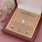 Future Mother-in-Law Necklace Gift from Bride with Message Card for Wedding