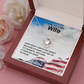 To My Air Force Wife Necklace – Patriotic Gift
