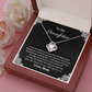 To My Daughter Necklace Gift from Mom – Eternal Love and Beauty Jewelry