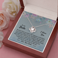 Best Friend Necklace Gift from Bestie with Heartfelt Message Card