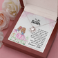 Sister Necklace Gift with Heartfelt Message Card