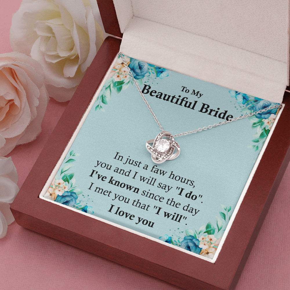 Beautiful Bride Gift Necklace From Groom on Wedding Day