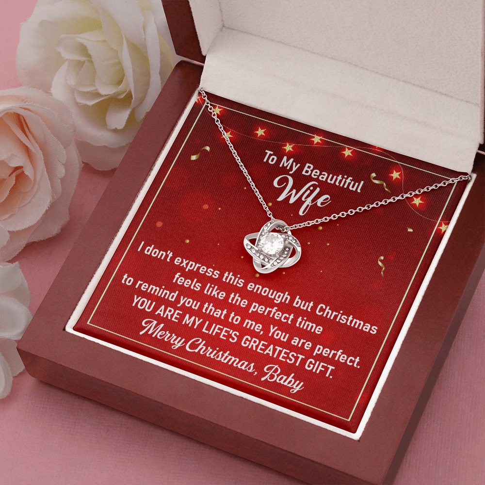 Christmas Gift Necklace for Wife from Husband With Message Card