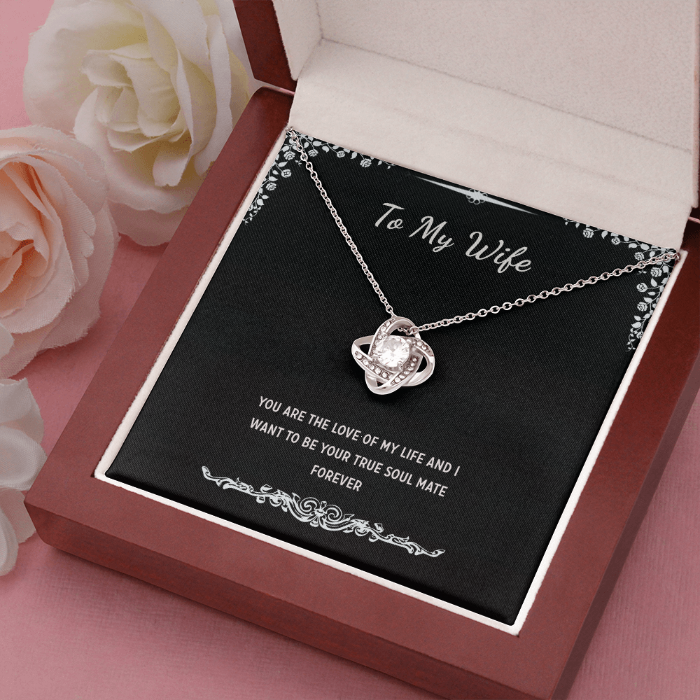 To My Wife Necklace From Husband With message Card