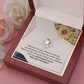 Unbiological Sister Necklace Gift with Heartfelt Message Card for Best Friend