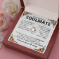 Soulmate Necklace Gift for Women, With Romantic Message Card