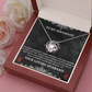 Soulmate Necklace Gift from Husband – Love Knot Pendant with Heartfelt Message Card