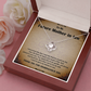 Future Mother-in-Law Necklace Gift from Bride with Vintage Message Card